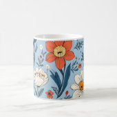 Farbiges Blumenmuster Kaffeetasse (Mittel)