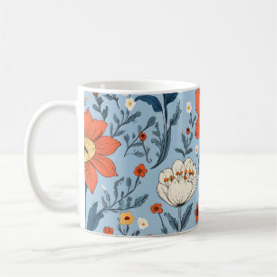 Farbiges Blumenmuster Kaffeetasse