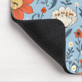 Farbiges Blumenmuster Mousepad (Ecke)