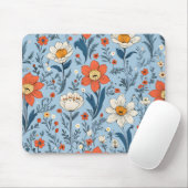 Farbiges Blumenmuster Mousepad (Mit Mouse)