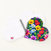 Farbiges Blumenmuster Notizblock (Innenseite)