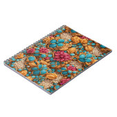 Farbiges Blumenmuster Notizblock (Linke Seite)