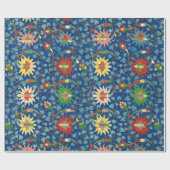 Farbiges Blumenmuster Papier Geschenkpapier (Flach)