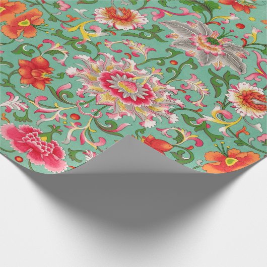 Farbiges Blumenmuster Papier Geschenkpapier (Ecke)