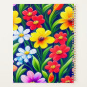 Farbiges Blumenmuster Planer (Rückseite)