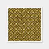 Farbiges Blumenmuster Serviette (Vorderseite)