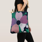 Farbiges Blumenmuster-Shopping-Tasche – Cute Moder Tasche (Von Nahem)
