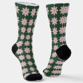 Farbiges Blumenmuster Socken (Gewinkelt)