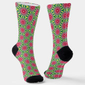 Farbiges Blumenmuster Socken (Gewinkelt)