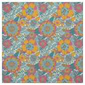 Farbiges Blumenmuster Stoff (Muster)