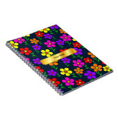 Farbiges Blumenmuster TEMPLATE Notizblock (Rechte Seite)