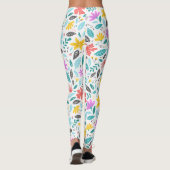 Farbiges Blumenmuster-Übungshose Leggings (Rückseite)