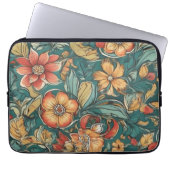 Farbiges Blumenmuster | Wilde Blume Laptopschutzhülle (Vorderseite)