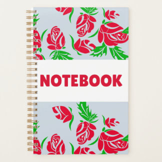 Farbiges Blumennotizbuch – Minimalistische Blume Planer