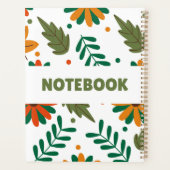 Farbiges Blumennotizbuch – Minimalistischer Planer (Rückseite)