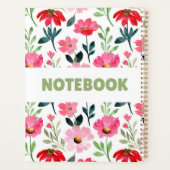 Farbiges Blumennotizbuch – Minimalistisches Blumen Planer (Rückseite)