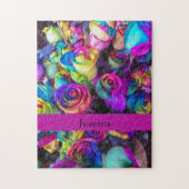 Farbiges Bluterguss Monogramm schwer Hübsch schwer Puzzle (Vertikal)