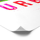 Farbiges Bmx Poster - Bmx Bike Bicycle - Urban (Ecke)