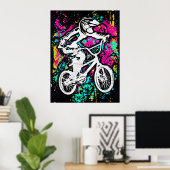 Farbiges Bmx Poster - Bmx Bike - Bmx Bicycle (Heimbüro)