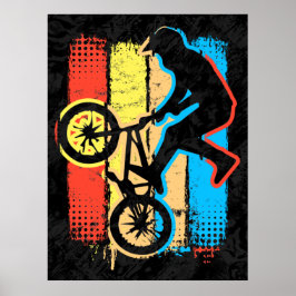Farbiges Bmx Poster - Bmx Bike - Bmx Bicycle