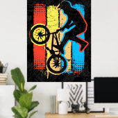 Farbiges Bmx Poster - Bmx Bike - Bmx Bicycle (Heimbüro)