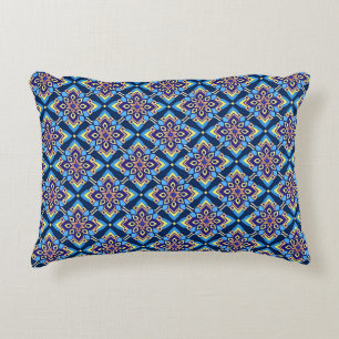 Farbiges Boho Geometrie-Muster Dekokissen