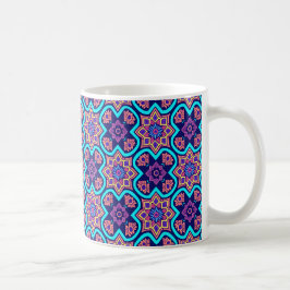 Farbiges Boho Geometrie-Muster Kaffeetasse