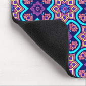 Farbiges Boho Geometrie-Muster Mousepad (Ecke)