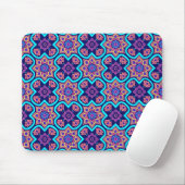 Farbiges Boho Geometrie-Muster Mousepad (Mit Mouse)