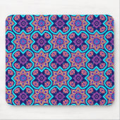 Farbiges Boho Geometrie-Muster Mousepad (Vorne)