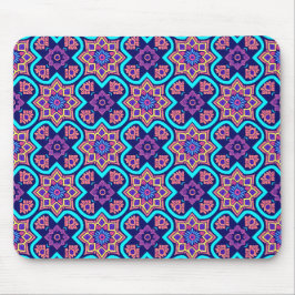 Farbiges Boho Geometrie-Muster Mousepad