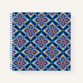 Farbiges Boho Geometrie-Muster Notizblock