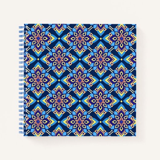 Farbiges Boho Geometrie-Muster Notizblock (Vorderseite)