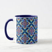 Farbiges Boho Geometrie-Muster Tasse (Links)