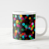 Farbiges Bokeh-Design Jumbo-Tasse (Rechts)