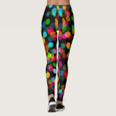Farbiges Bokeh-Design Leggings (Rückseite)