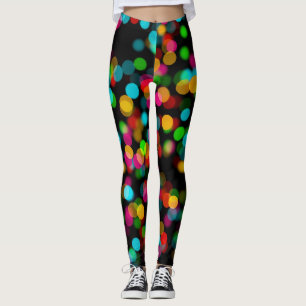 Farbiges Bokeh-Design Leggings