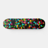 Farbiges Bokeh-Design Skateboard (Horizontal)