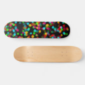 Farbiges Bokeh-Design Skateboard (Horizontal)