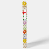 Farbiges, Bold Checkered Blume Y2K-Muster Case-Mate iPhone Hülle (Rückseite / Links)