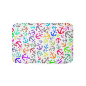 Farbiges Bootanchor-Muster Badematte (Vorderseite)