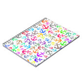 Farbiges Bootanchor-Muster Notizblock (Linke Seite)