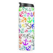 Farbiges Bootanchor-Muster Thermosbecher (Nach rechts gedreht)