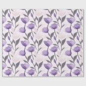 Farbiges botanisches Tulip Wrapping Paper Geschenkpapier (Flach)