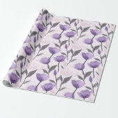 Farbiges botanisches Tulip Wrapping Paper Geschenkpapier (Ungerollt)