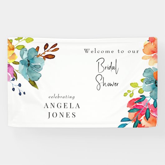 Farbiges Brautparty Banner (Horizontal)