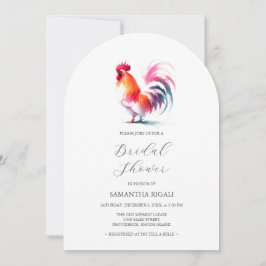 Farbiges Brautparty der Wasserfarbe Einladung