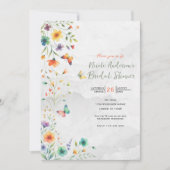 Farbiges Brautparty der Wasserfarben Einladung (Vorderseite)