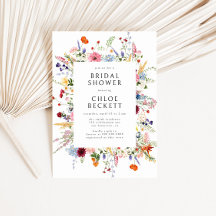 Farbiges Brautparty der Wildblume