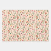 Farbiges Brautparty der Wildblume Geschenkpapier Set (Vorderseite 3)